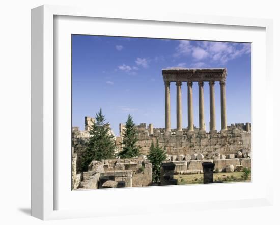 Roman Temple of Jupiter, Lebanon, Middle East-Gavin Hellier-Framed Photographic Print