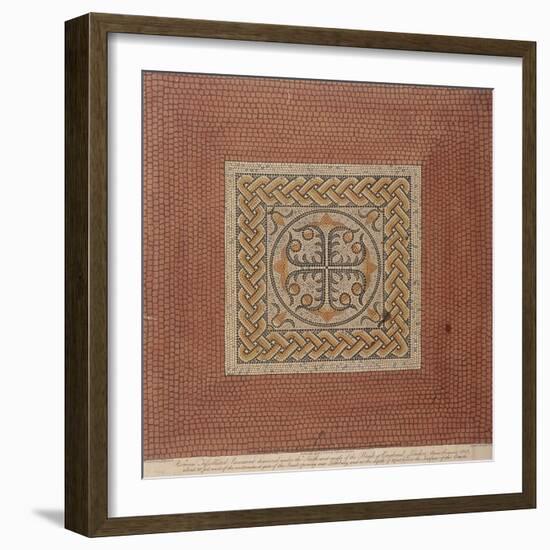 Roman Tessellated Pavement Beneath Bank of England, London, 1806-Thomas Fisher-Framed Giclee Print