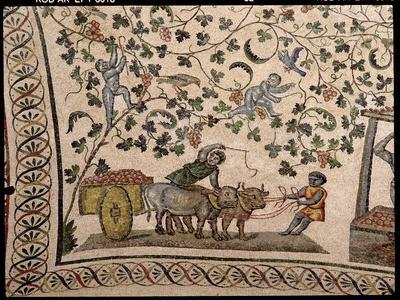 The Grape Harvest (Mosaic)