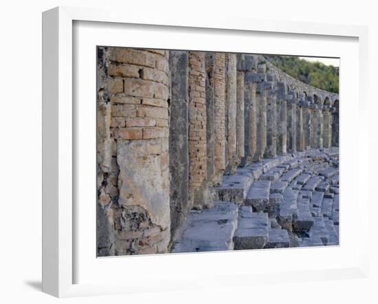 Roman Theater, Aspendos, Turkey, Eurasia-David Poole-Framed Photographic Print