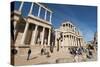 Roman Theater, Merida, UNESCO World Heritage Site, Badajoz, Extremadura, Spain, Europe-Michael Snell-Stretched Canvas