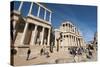 Roman Theater, Merida, UNESCO World Heritage Site, Badajoz, Extremadura, Spain, Europe-Michael Snell-Stretched Canvas