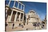 Roman Theater, Merida, UNESCO World Heritage Site, Badajoz, Extremadura, Spain, Europe-Michael Snell-Stretched Canvas