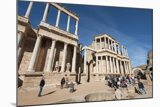 Roman Theater, Merida, UNESCO World Heritage Site, Badajoz, Extremadura, Spain, Europe-Michael Snell-Mounted Photographic Print