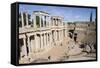 Roman Theater, Merida, UNESCO World Heritage Site, Badajoz, Extremadura, Spain, Europe-Michael-Framed Stretched Canvas