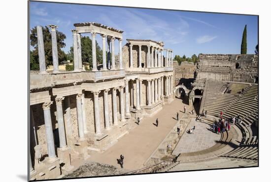 Roman Theater, Merida, UNESCO World Heritage Site, Badajoz, Extremadura, Spain, Europe-Michael-Mounted Photographic Print