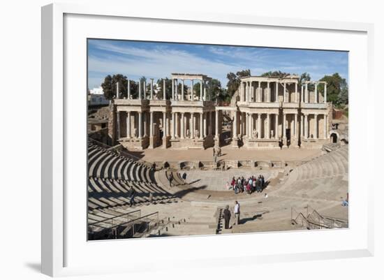 Roman Theater, Merida, UNESCO World Heritage Site, Badajoz, Extremadura, Spain, Europe-Michael-Framed Photographic Print