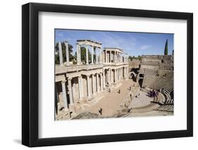 Roman Theater, Merida, UNESCO World Heritage Site, Badajoz, Extremadura, Spain, Europe-Michael-Framed Photographic Print