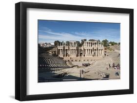 Roman Theater, Merida, UNESCO World Heritage Site, Badajoz, Extremadura, Spain, Europe-Michael-Framed Photographic Print