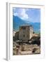 Roman Theater (Teatro Romano) and Fromage Tower, Aosta, Aosta Valley, Italian Alps, Italy, Europe-Nico Tondini-Framed Photographic Print