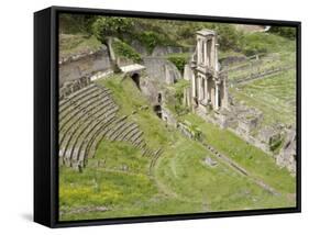 Roman Theater, Volterra, Tuscany, Italy, Europe-null-Framed Stretched Canvas