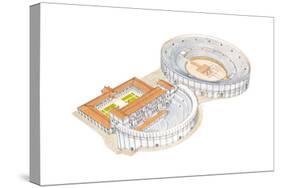 Roman Theatre and Amphitheatre, Reconstruction, Merida, Spain-Fernando Aznar Cenamor-Stretched Canvas