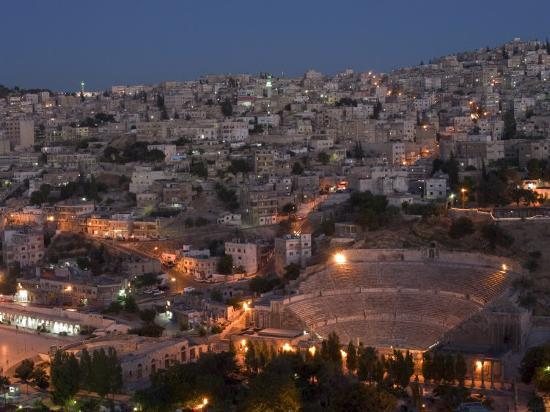 Roman Theatre at Night, Amman, Jordan, Middle East' Photographic Print -  Christian Kober | AllPosters.com