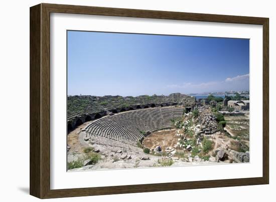 Roman Theatre in Side, Near Selimiye, Turkey-null-Framed Giclee Print