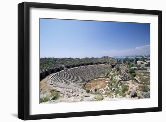 Roman Theatre in Side, Near Selimiye, Turkey-null-Framed Giclee Print