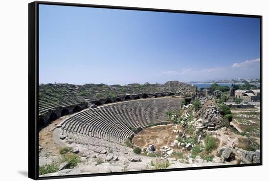 Roman Theatre in Side, Near Selimiye, Turkey-null-Framed Stretched Canvas