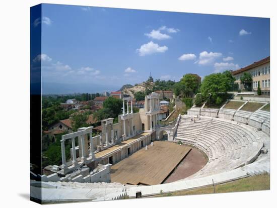 Roman Theatre in the Town of Plovdiv in Bulgaria, Europe-Scholey Peter-Stretched Canvas