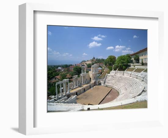 Roman Theatre in the Town of Plovdiv in Bulgaria, Europe-Scholey Peter-Framed Photographic Print