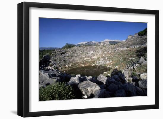 Roman Theatre in Tlos, Antalya, Turkey Roman Civilization-null-Framed Giclee Print