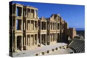 Roman Theatre, Sabratha, Libya, C161-192 Ad-Vivienne Sharp-Stretched Canvas