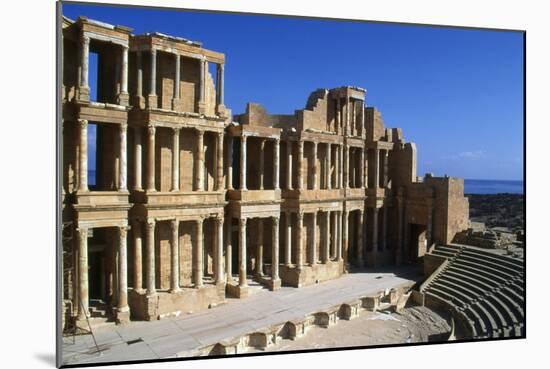 Roman Theatre, Sabratha, Libya, C161-192 Ad-Vivienne Sharp-Mounted Photographic Print