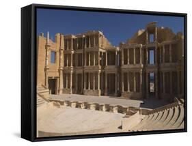 Roman Theatre, Sabratha Roman Site, UNESCO World Heritage Site, Tripolitania, Libya-Pitamitz Sergio-Framed Stretched Canvas