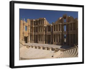 Roman Theatre, Sabratha Roman Site, UNESCO World Heritage Site, Tripolitania, Libya-Pitamitz Sergio-Framed Photographic Print