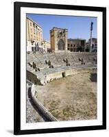 Roman Theatre, Sant'Oronzo Square, Lecce, Lecce Province, Puglia, Italy, Europe-Marco Cristofori-Framed Photographic Print