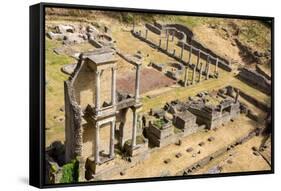 Roman Theatre, Volterra, Tuscany, Italy, Europe-Peter Groenendijk-Framed Stretched Canvas