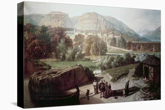 Roman Town at the Foot of the Alps-Octave Penguilly l'Haridon-Stretched Canvas