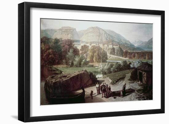 Roman Town at the Foot of the Alps-Octave Penguilly l'Haridon-Framed Giclee Print