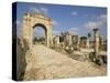 Roman Triumphal Arch and Colonnaded Street, Al Bas Site, Tyre (Sour), the South, Lebanon-Gavin Hellier-Stretched Canvas