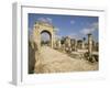 Roman Triumphal Arch and Colonnaded Street, Al Bas Site, Tyre (Sour), the South, Lebanon-Gavin Hellier-Framed Photographic Print