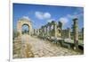 Roman Triumphal Arch and Colonnaded Street, Al Bas Site, Unesco World Heritage Site, Tyre, Lebanon-Gavin Hellier-Framed Photographic Print