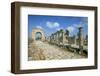 Roman Triumphal Arch and Colonnaded Street, Al Bas Site, Unesco World Heritage Site, Tyre, Lebanon-Gavin Hellier-Framed Premium Photographic Print