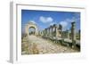 Roman Triumphal Arch and Colonnaded Street, Al Bas Site, Unesco World Heritage Site, Tyre, Lebanon-Gavin Hellier-Framed Photographic Print