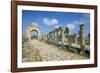 Roman Triumphal Arch and Colonnaded Street, Al Bas Site, Unesco World Heritage Site, Tyre, Lebanon-Gavin Hellier-Framed Photographic Print