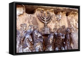 Roman Troops Carrying Away the Menorah from the Temple at Jerusalem-null-Framed Stretched Canvas