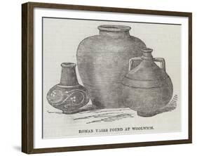 Roman Vases Found at Woolwich-null-Framed Giclee Print