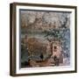 Roman wall painting of idyllic landscape, Pompeii, 1st century-Unknown-Framed Giclee Print