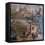 Roman wall painting of idyllic landscape, Pompeii, 1st century-Unknown-Framed Stretched Canvas