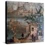 Roman wall painting of idyllic landscape, Pompeii, 1st century-Unknown-Stretched Canvas