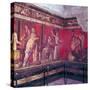 Roman wallpainting from Villa of the Mysteries, Pompeii, Italy, 1st century. Artist: Unknown-Unknown-Stretched Canvas