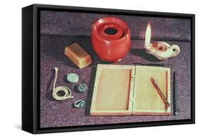 Roman Writing Materials-null-Framed Stretched Canvas