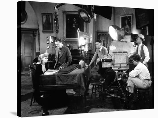 ROMANCE, 1930 directed by CLARENCE BROWN On the set; Greta Garbo, Gavin Gordon and the director Cla-null-Stretched Canvas