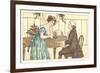 Romance at the Clavier-null-Framed Art Print