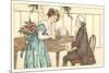 Romance at the Clavier-null-Mounted Art Print