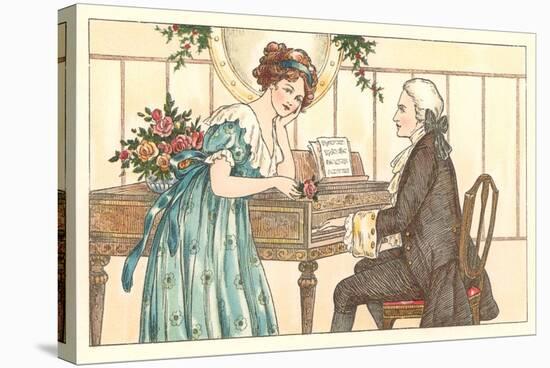 Romance at the Clavier-null-Stretched Canvas