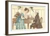 Romance at the Clavier-null-Framed Art Print