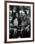 Romance by Paris by JeanBoyer with Jacqueline Porel and Charles Trenet, 1941 (b/w photo)-null-Framed Photo